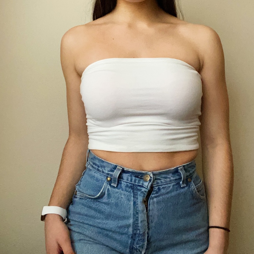Brandy Melville White Tube Top